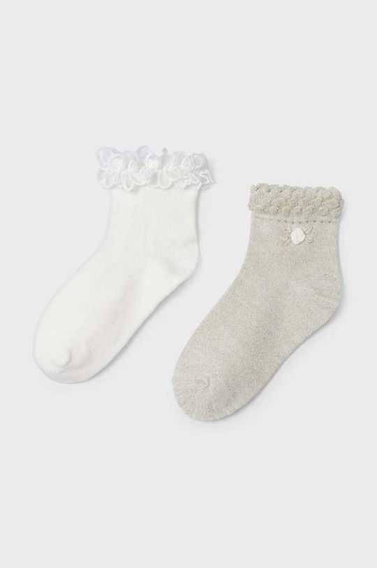 Mayoral Детские носки, 2 пары, бежевый носки детские утепленные 2 пары размер универсальный бежевый белый