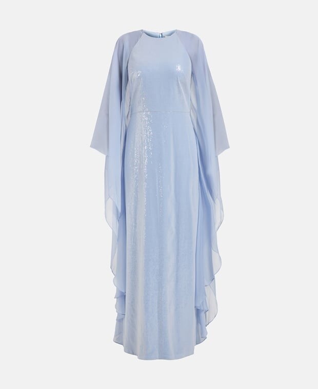 

Вечернее платье Halston, светло-синий