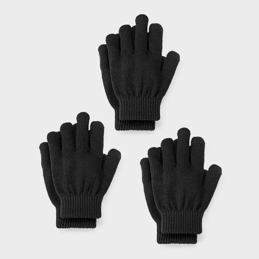 

Детские варежки Value Mitten, 3 шт. - Cat & Jack, цвет Black