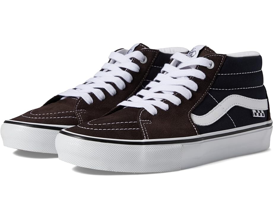 

Кроссовки Vans Skate Grosso Mid, цвет Dark Brown/Navy