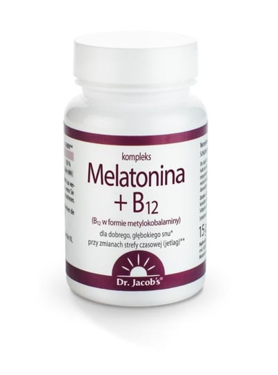 Dr. Jacob's, Мелатонин и B12 60 таблеток dr health мелатонин 5мг 90 таблеток