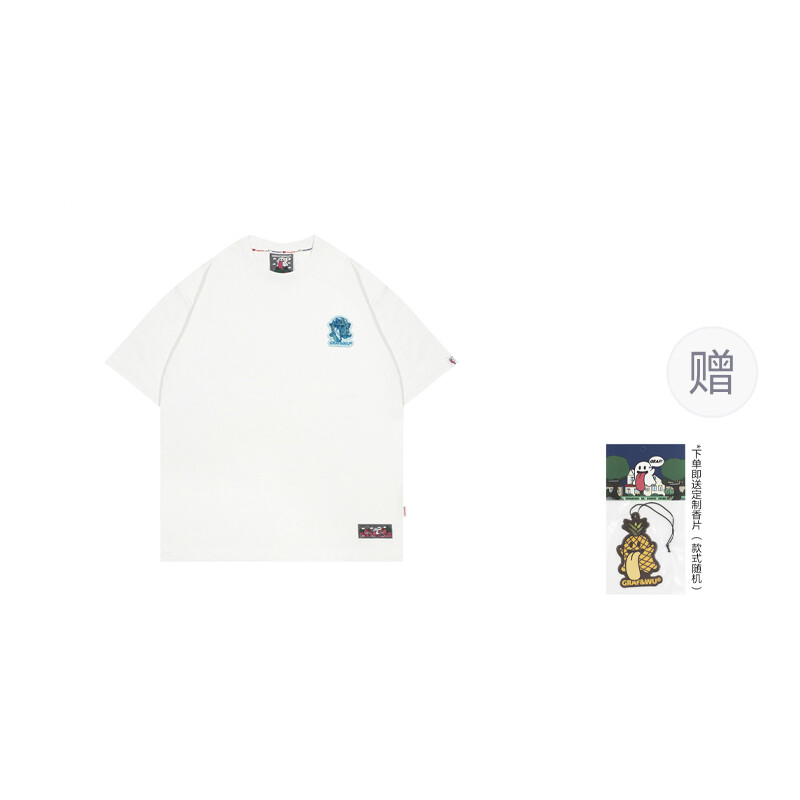 

Футболка унисекс Graf, цвет Off-white light elements cute ghost short sleeves
