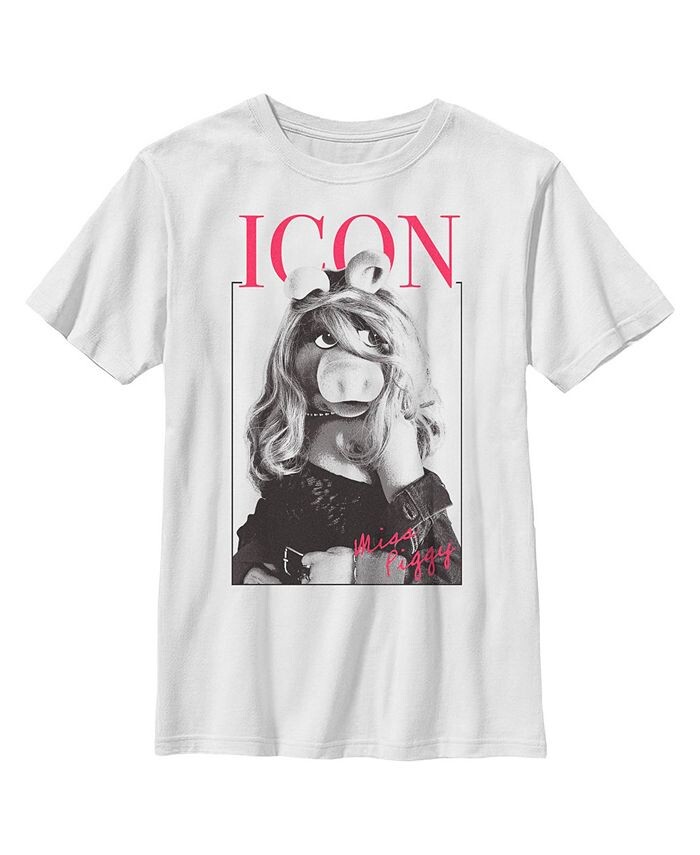 

Детская футболка The Muppets Miss Piggy Icon для мальчиков Disney, белый