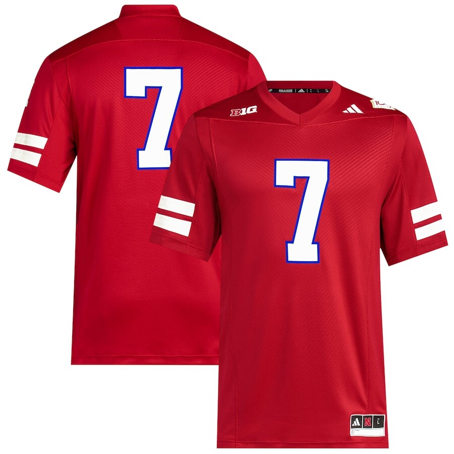 

Джерси adidas Nebraska Huskers, алый
