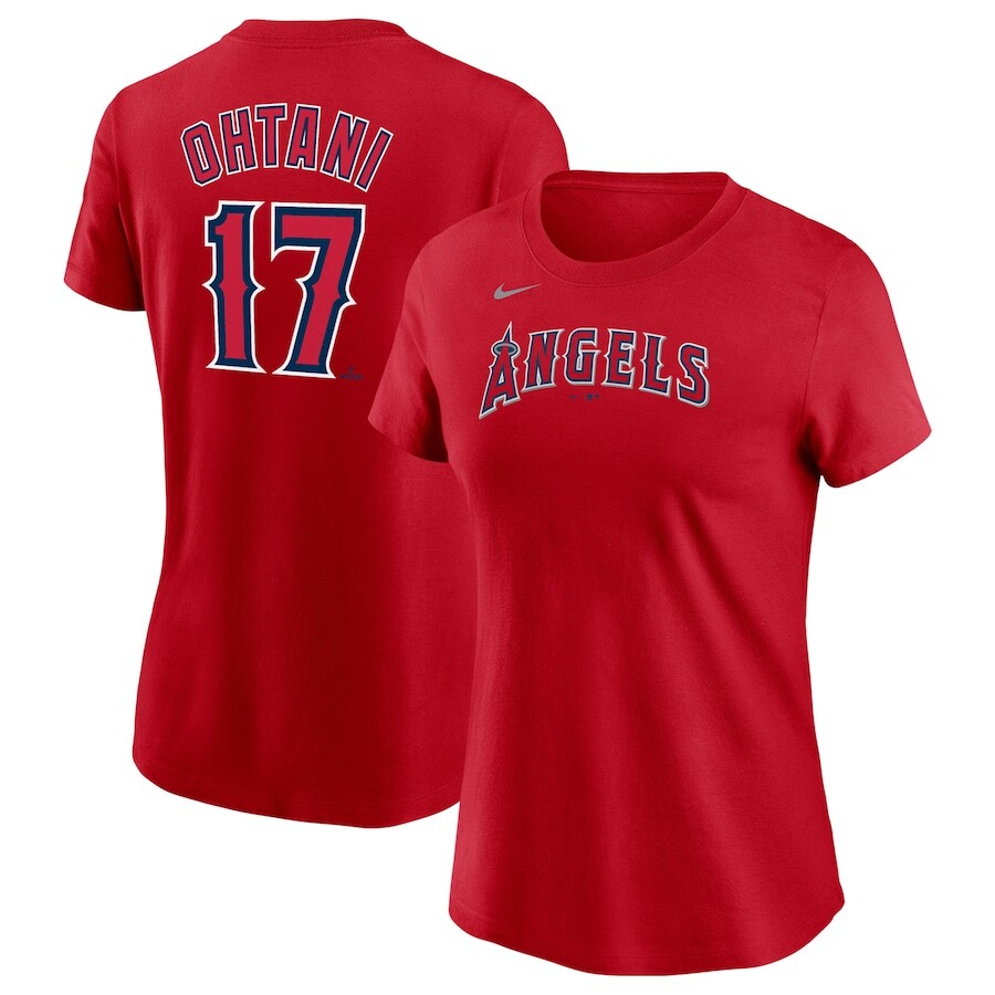 

Футболка с именем и номером Nike Los Angeles Angels, красный