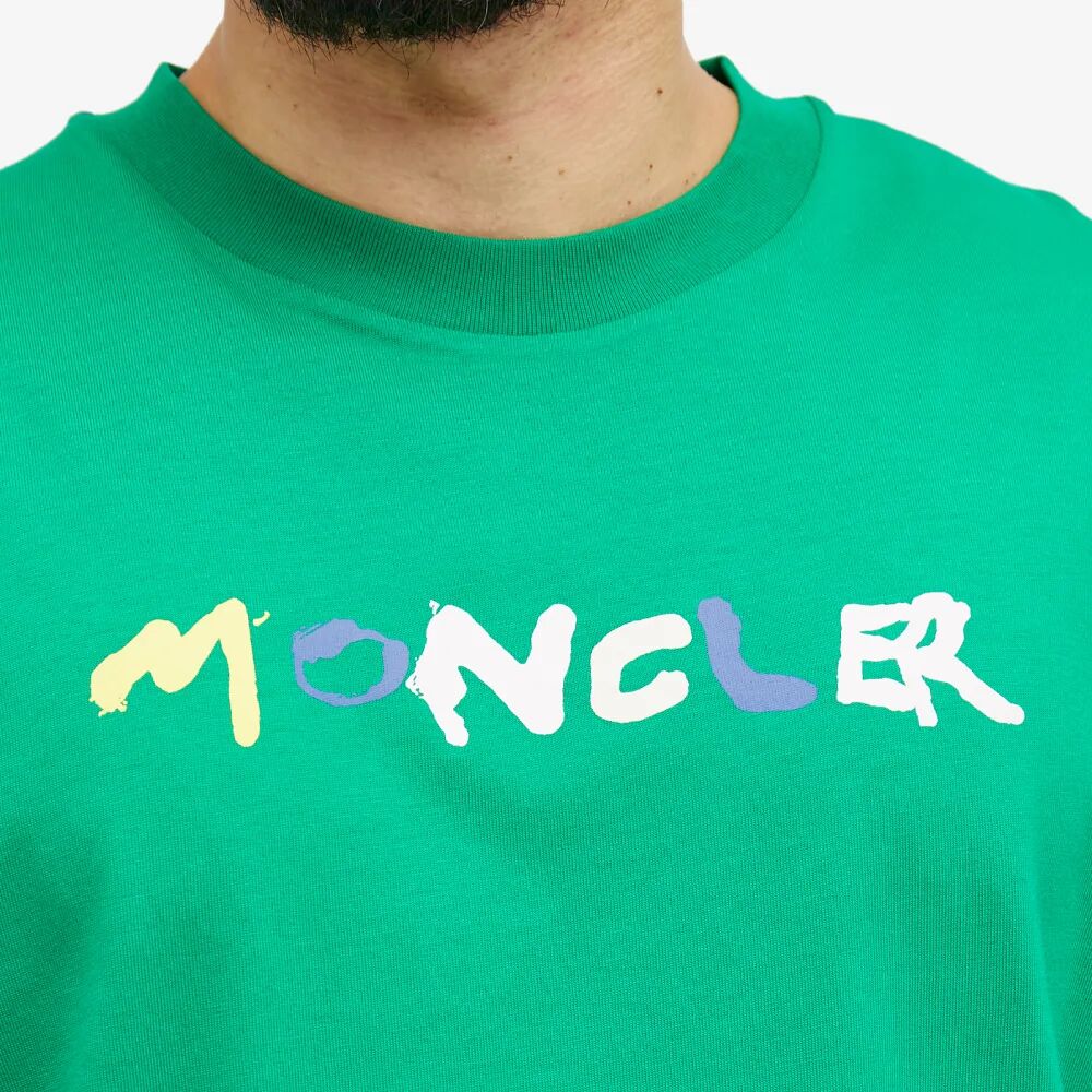 Moncler Футболка с длинным рукавом и логотипом, зеленый