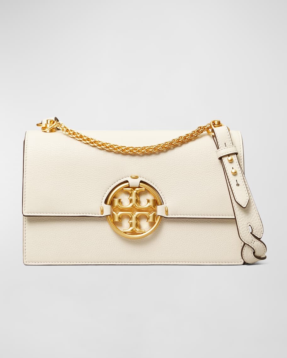 

Кожаная сумка через плечо Miller Medallion Tory Burch
