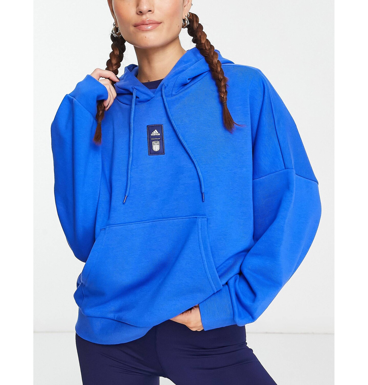 

Худи синего цвета adidas Football Italy FIGC adidas performance