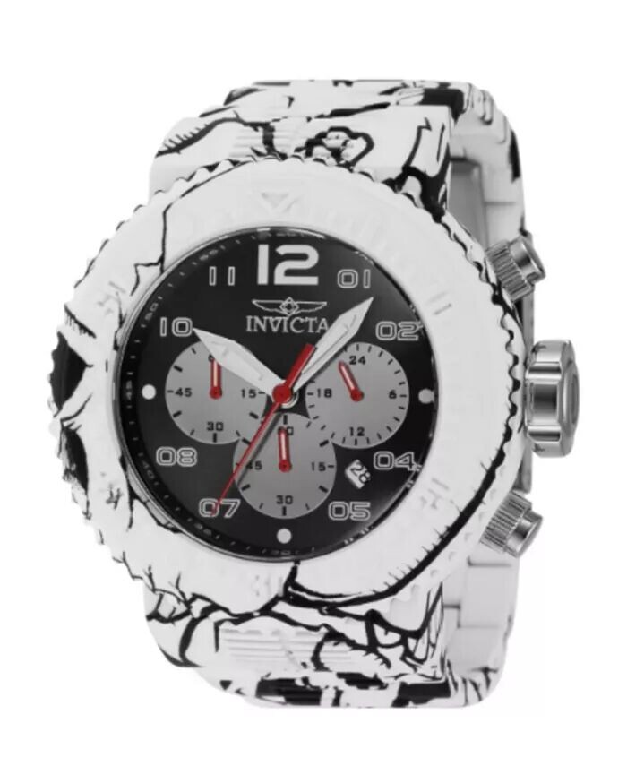 

Мужские часы 43232 Pro Diver Quartz Chronograph с черным и белым циферблатом Invicta, черный