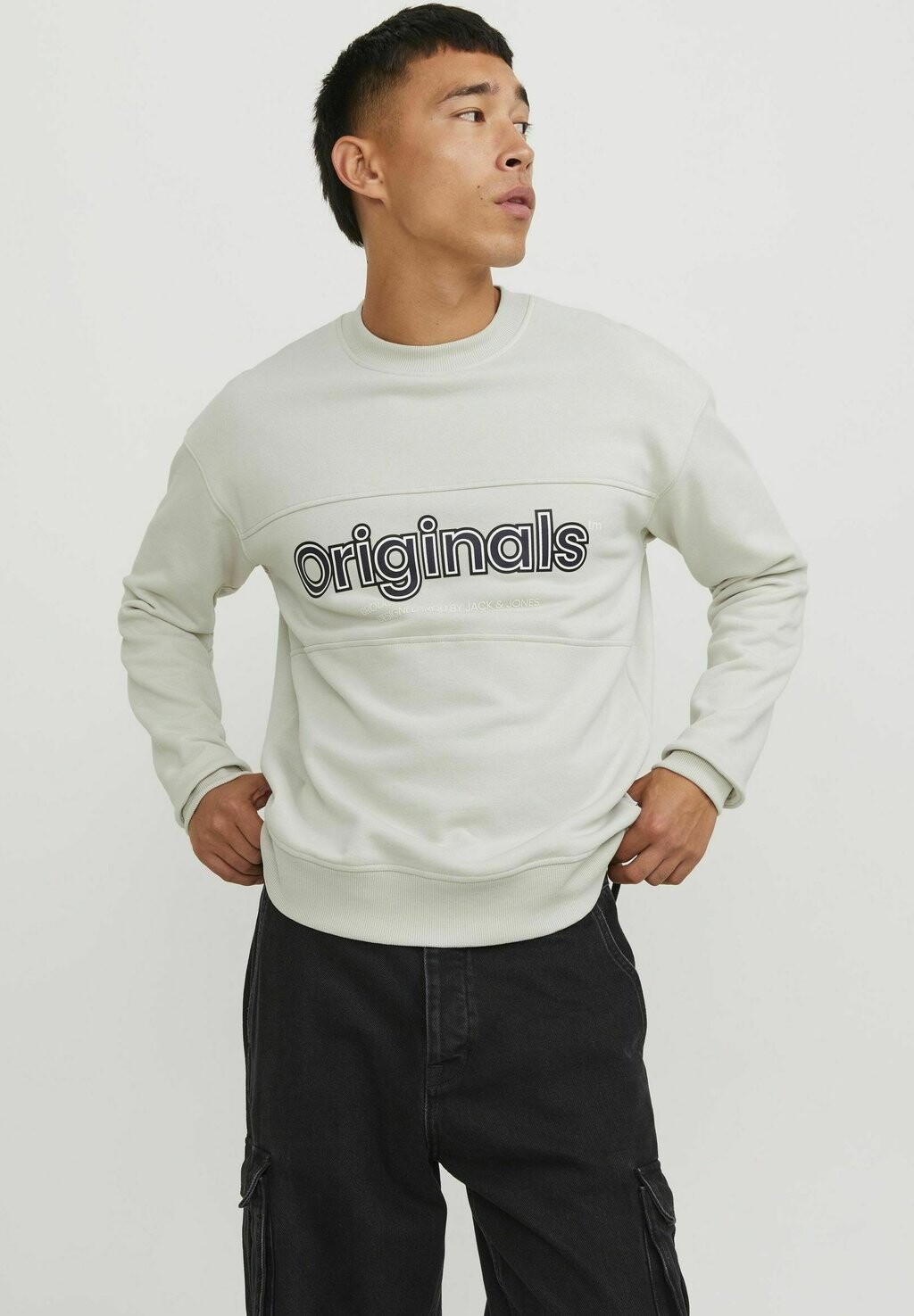 

Толстовка КРУГЛЫЙ ВЫРЕЗ Jack & Jones, лунный луч