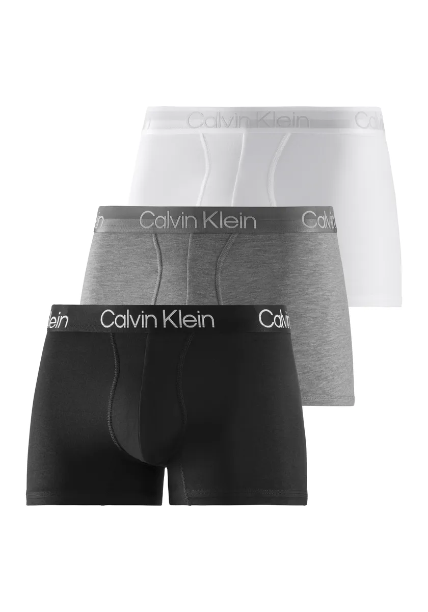 

Calvin Klein Underwear Trunk (3 шт. в упаковке), с логотипом бренда на поясе, белый