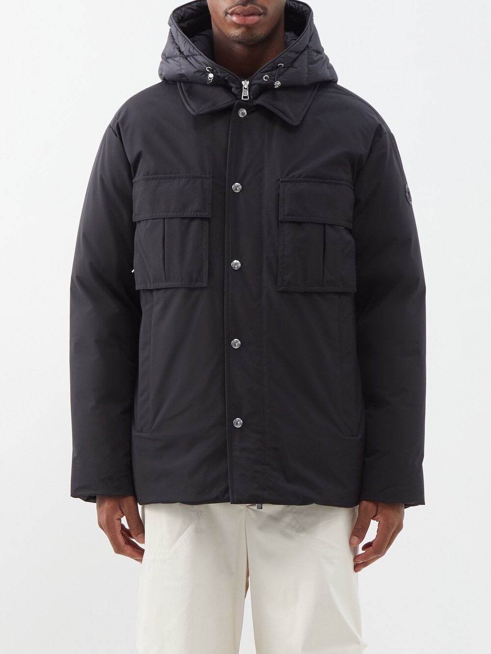 

Renouee пуховик с капюшоном Moncler, черный