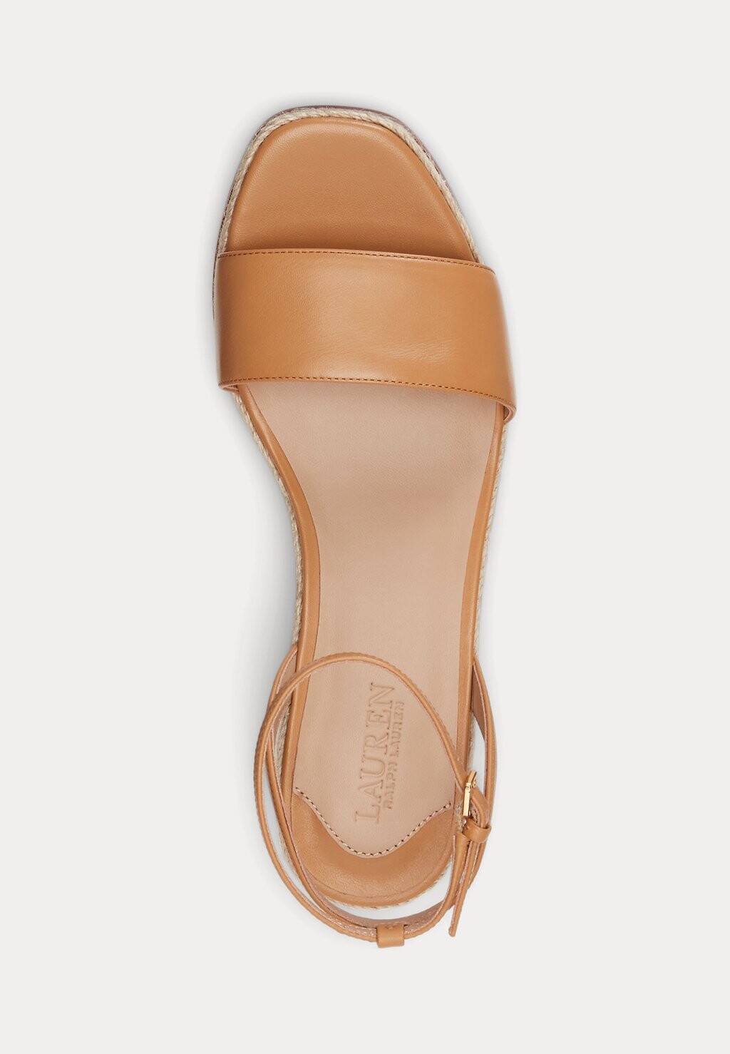 

Эспадрильи LEONA NAPPA LEATHER ESPADRILLE Ralph Lauren, бежевый