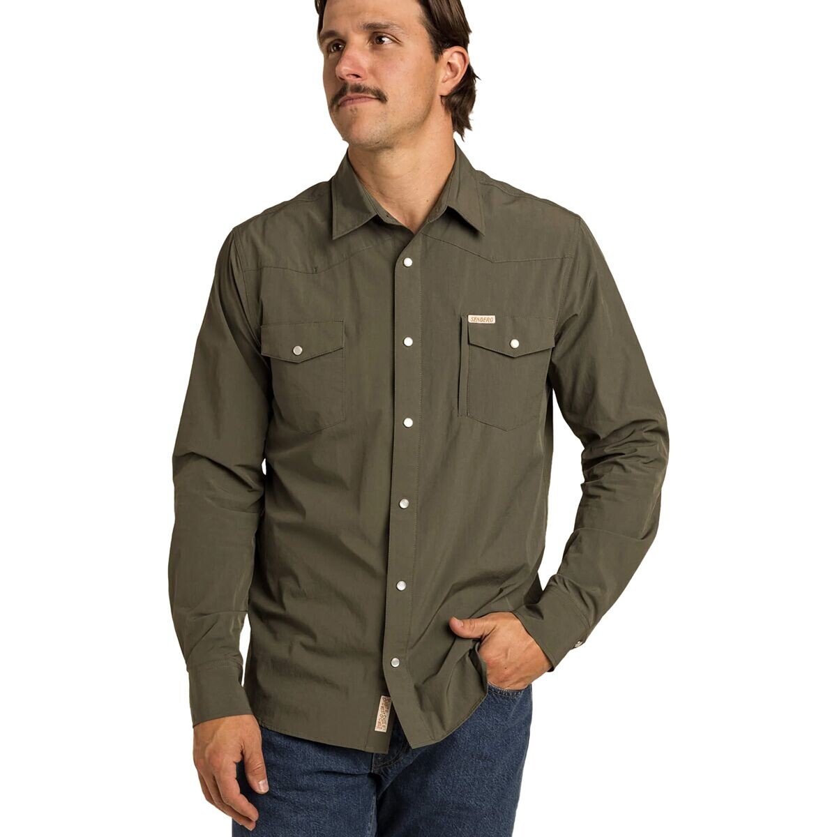 

Рубашка confluence tech Sendero Provisions Co., цвет desert sage