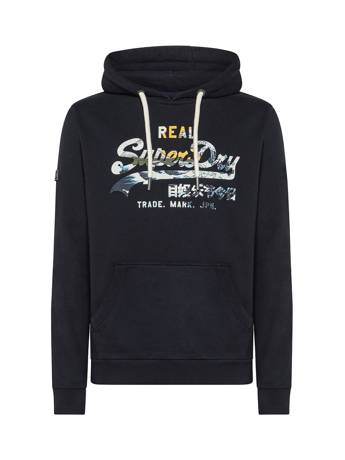 

Толстовка с капюшоном и принтом Superdry, синий