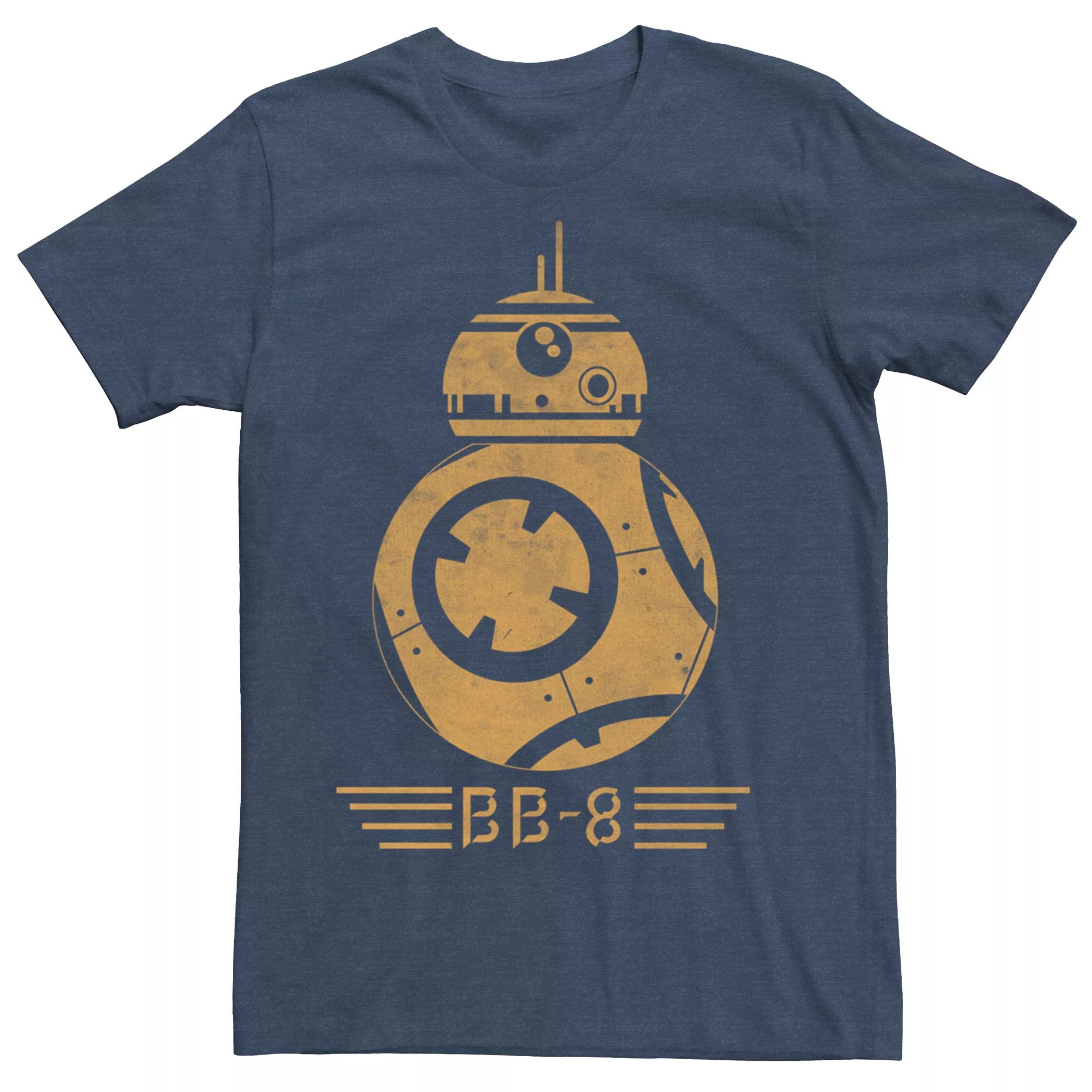 Мужская ретро-футболка Star Wars BB-8 Droid Licensed Character