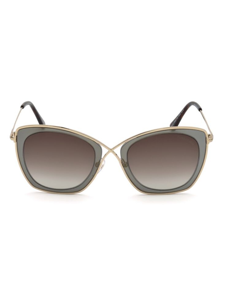 

Солнцезащитные очки-бабочки India 53MM Tom Ford, фиолетовый