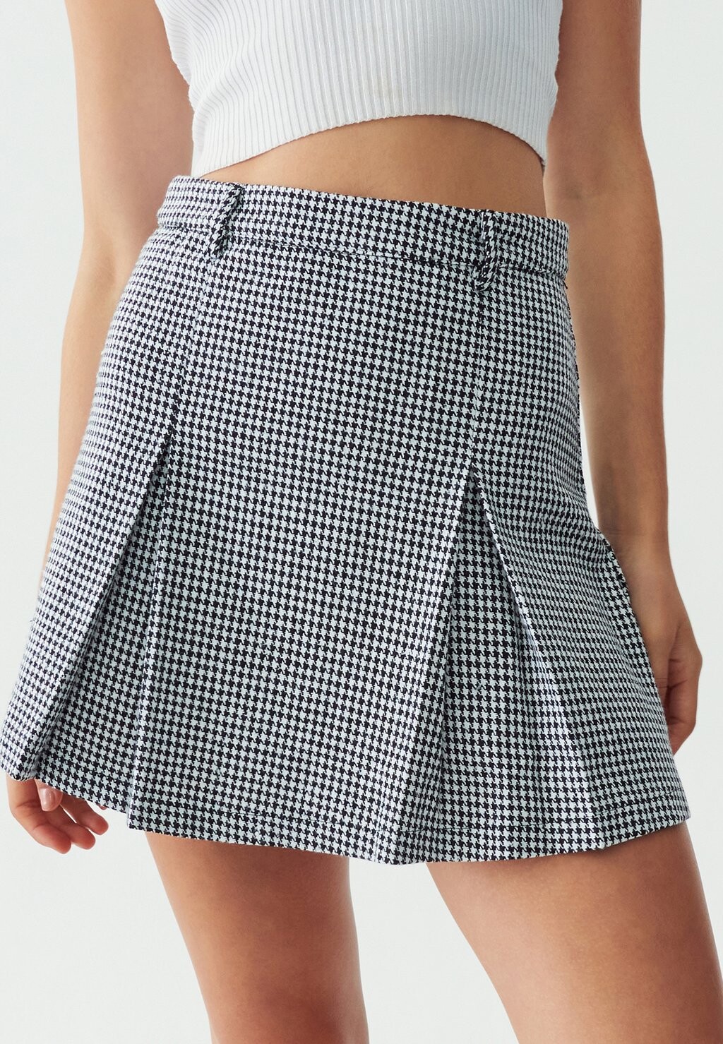 

Юбка плиссе MILLIE CALLI, цвет black and whit houndstooth