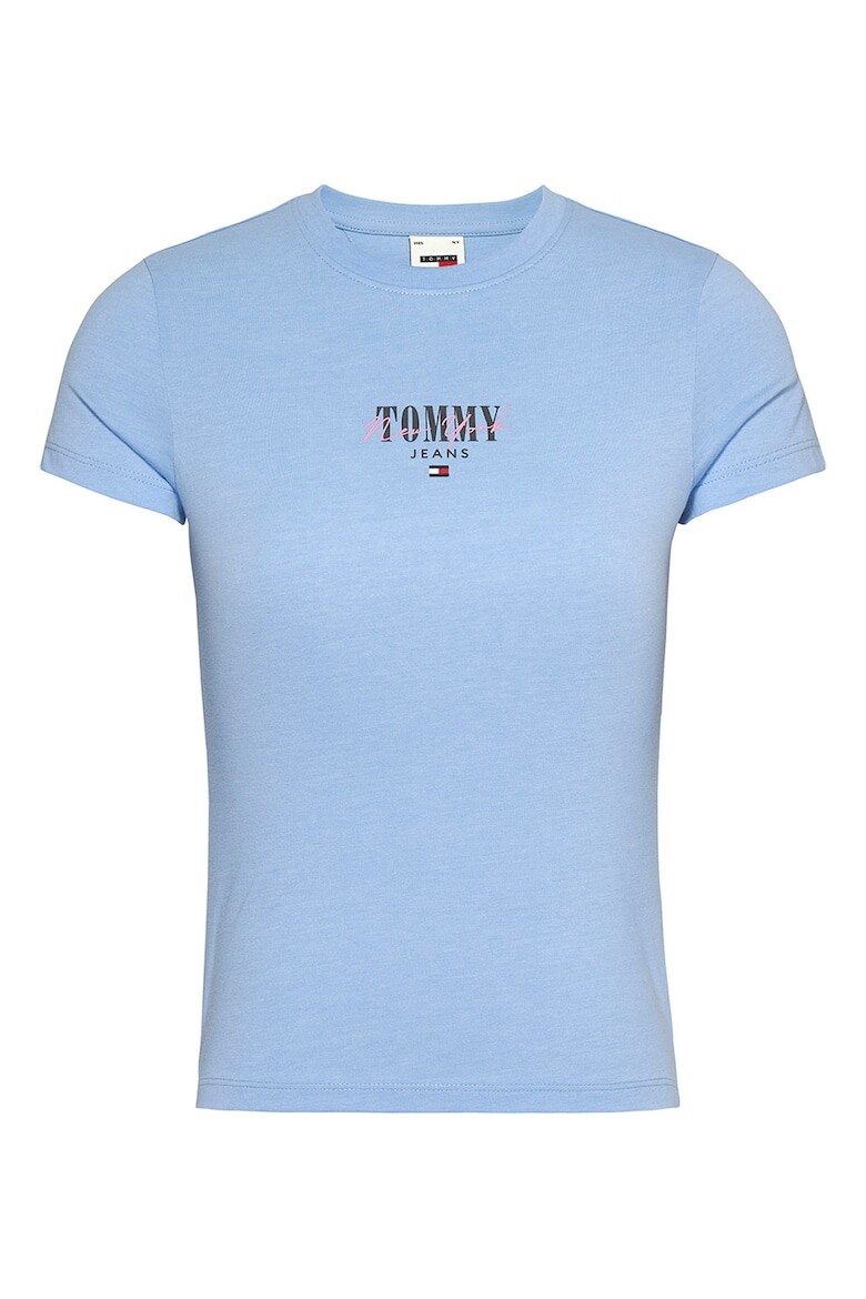 

Узкая футболка из натурального хлопка Tommy Jeans, синий