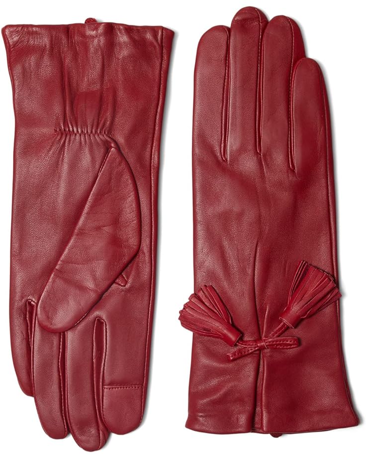 Перчатки Kate Spade New York Tassel Bow Leather Gloves, цвет Wildflower Red