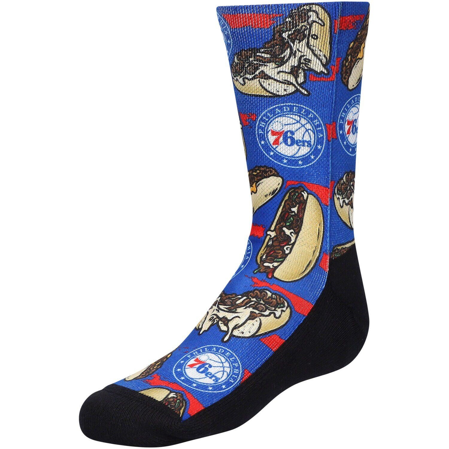 

Носки Youth Rock Em Носки Philadelphia 76ers Philly Cheesesteak Crew Unbranded