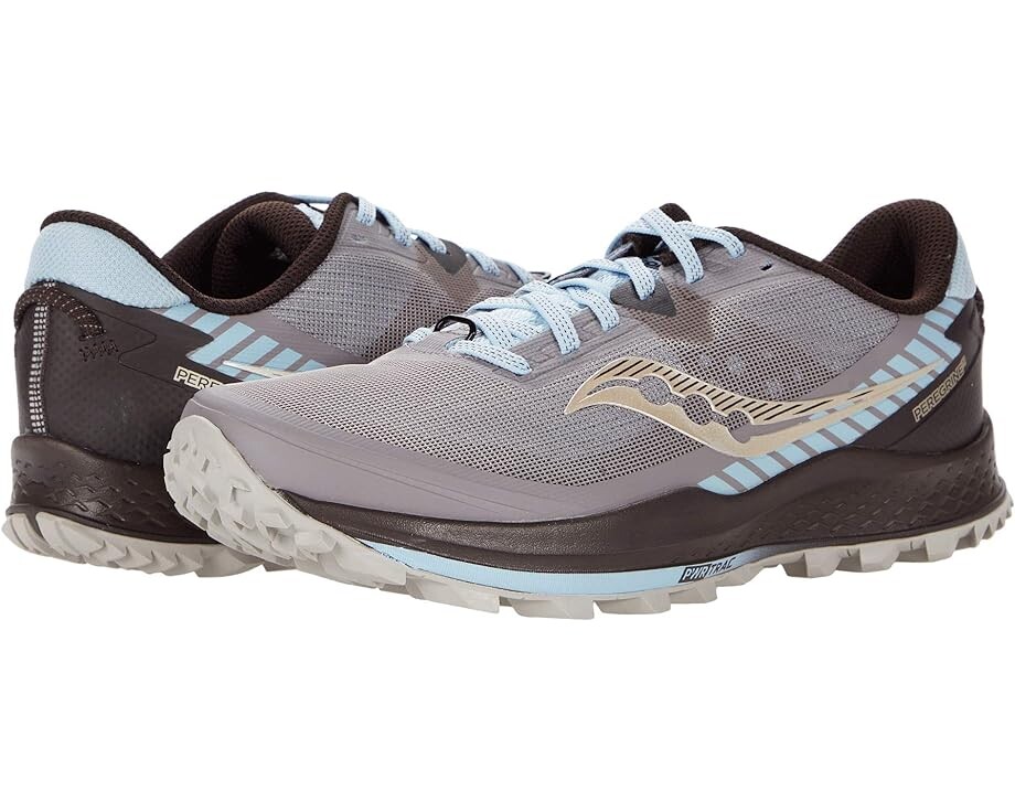 

Кроссовки Saucony Peregrine 11, цвет Zinc/Sky/Loom