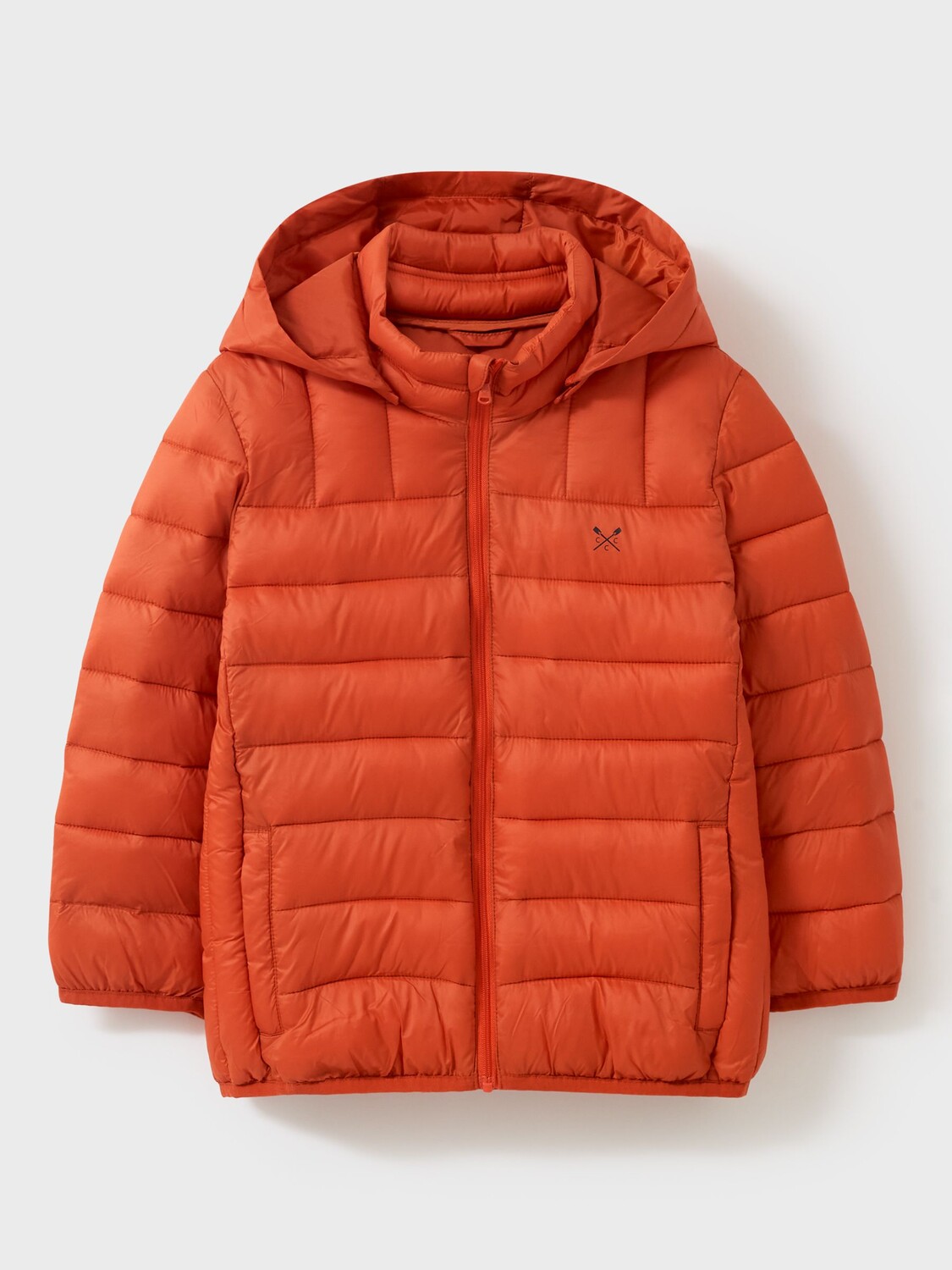 

Детская легкая стеганая куртка с капюшоном Crew Clothing, ярко-красный