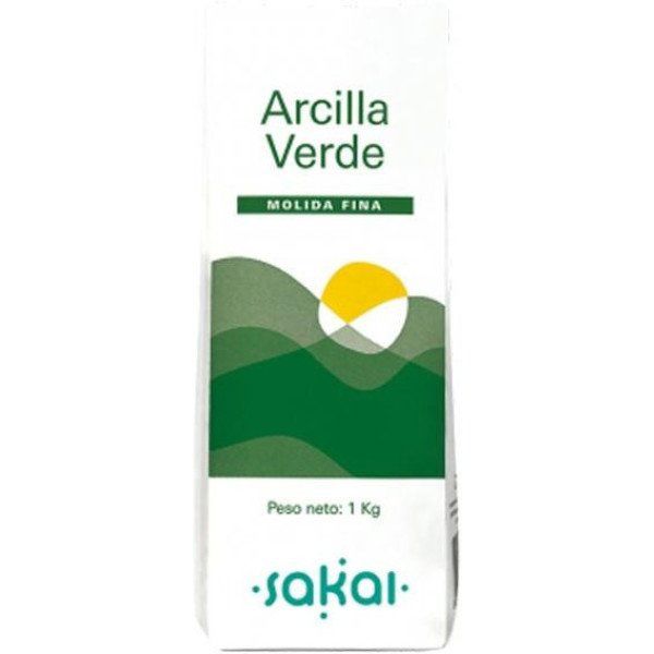 Маска для лица Arcilla verde molida fina Sakai, 1 кг мыло с глиной себо контроль для жирной кожи зеленая глина флора