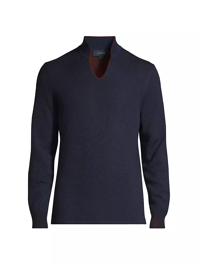 

Меланжевый свитер Ellen Cashmere Sease, синий