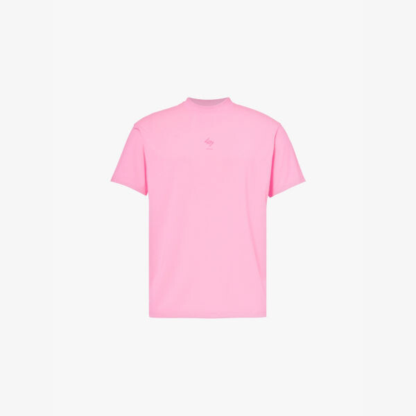 

Футболка свободного кроя с фирменным принтом из эластичной ткани 247 By Represent, розовый