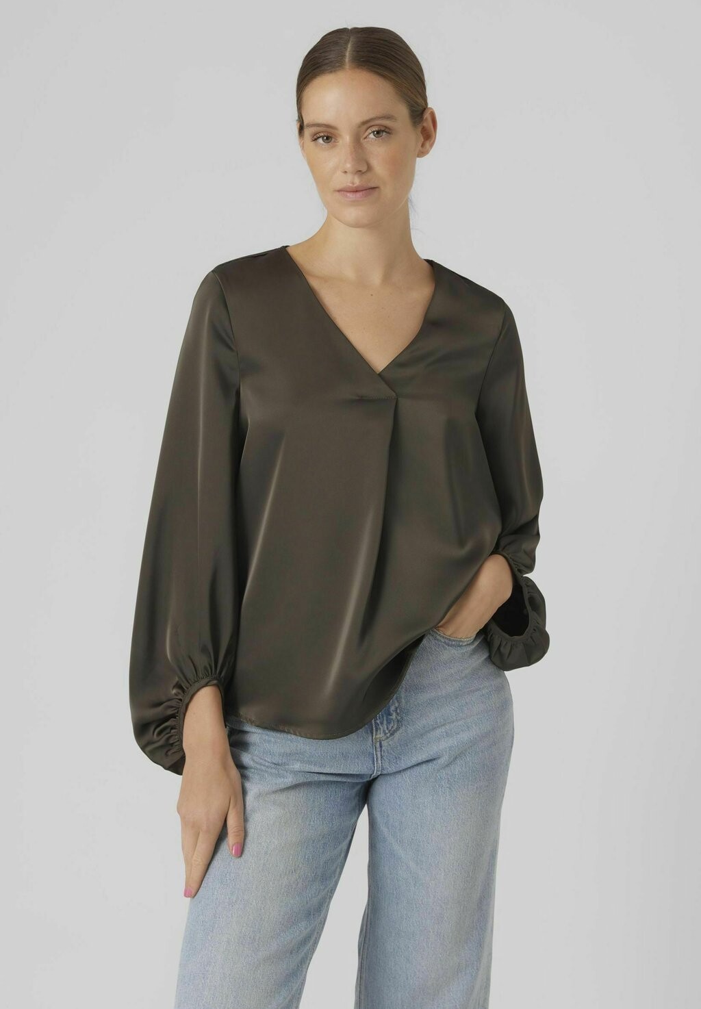 

Блузка Vero Moda LOVIE WV POP6 GA, цвет peat
