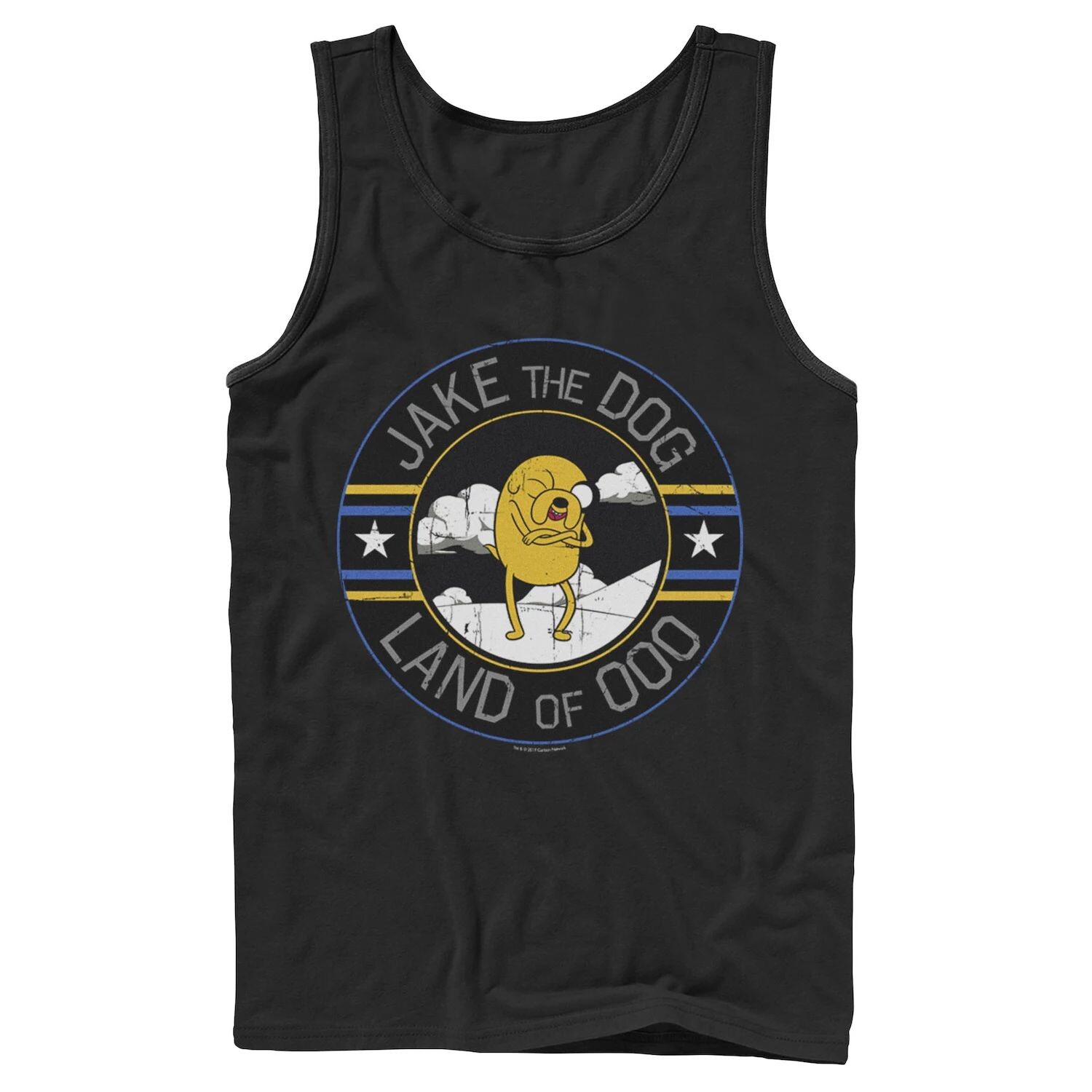 

Мужская майка Cartoon Network Adventure Time Jake The Dog Land Of Ooo Licensed Character