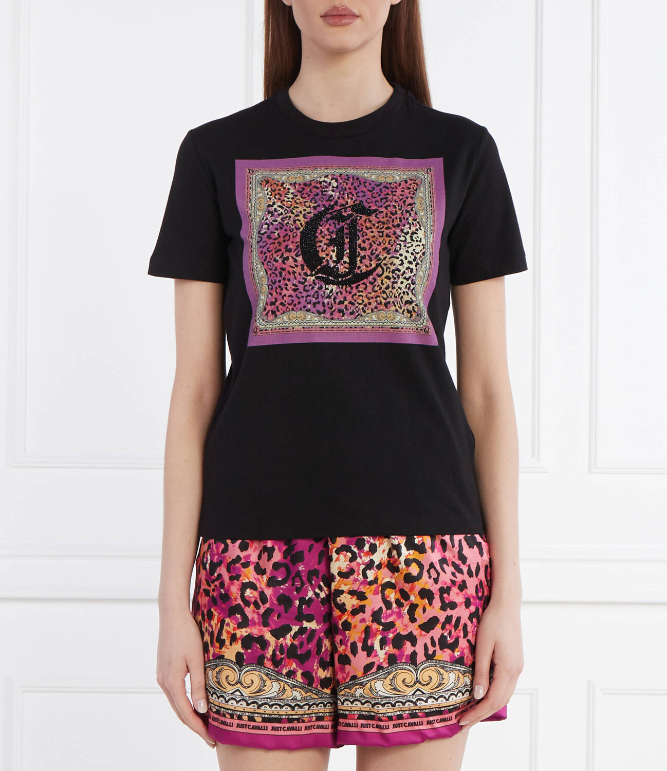 

Футболка Just Cavalli Regular Fit, черный
