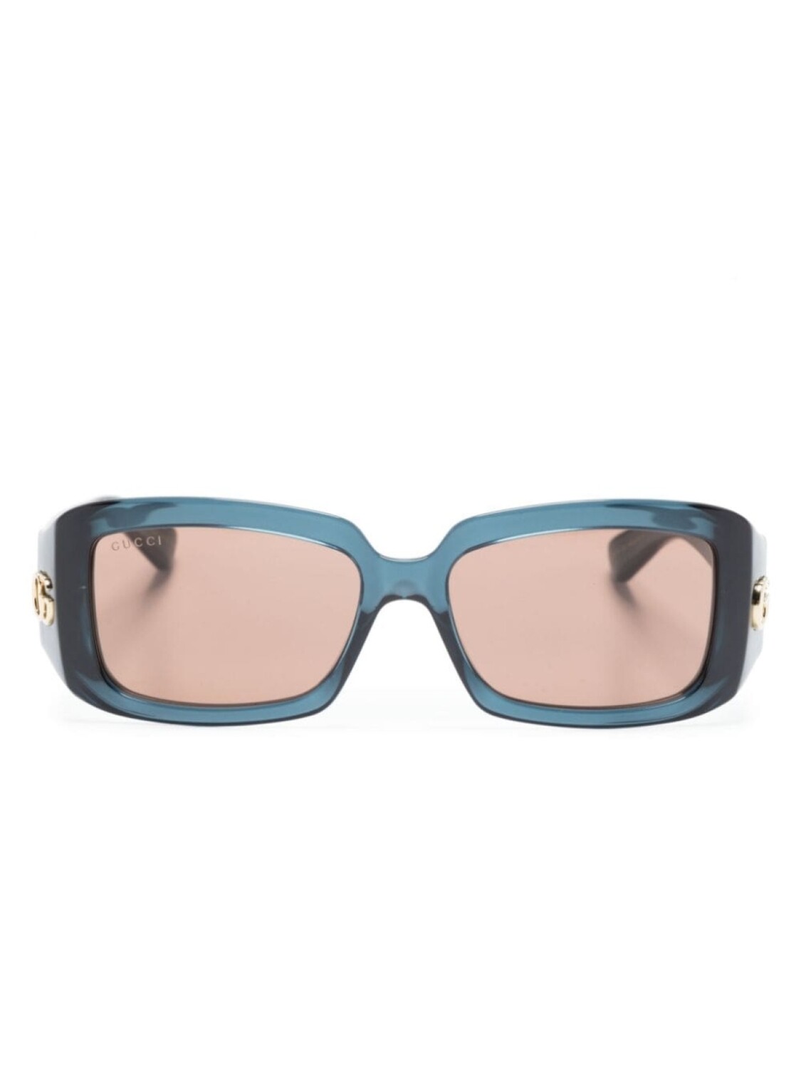

Gucci Eyewear солнцезащитные очки Icon GG в прямоугольной оправе, синий