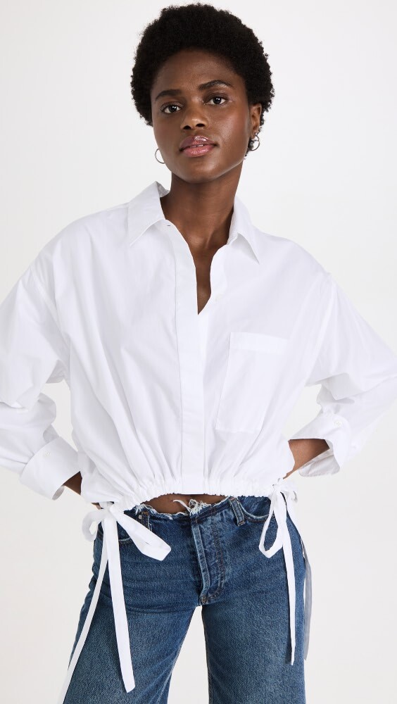 

Топ Citizens of Humanity Alexandra Button Down, белый