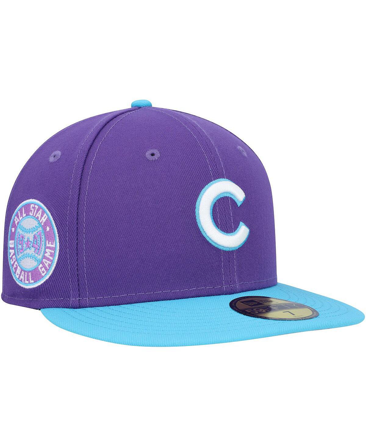 Мужская фиолетовая приталенная кепка Chicago Cubs Vice 59FIFTY New Era