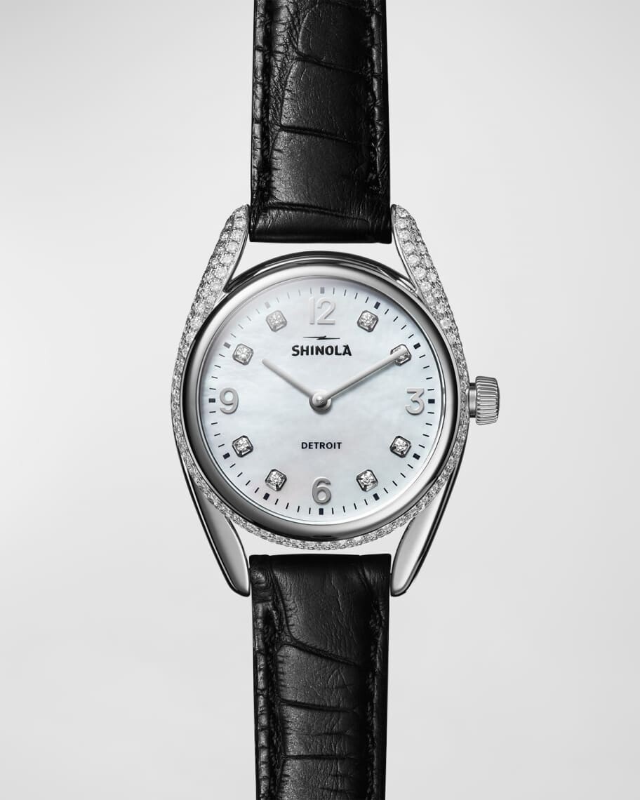 

Часы Diamond Lug Derby Alligator, 30 мм Shinola