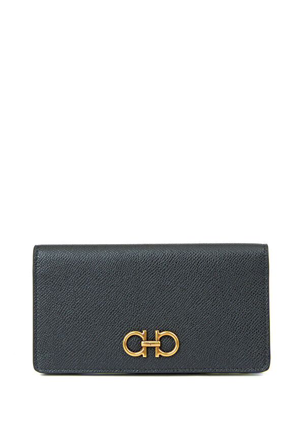 

Женский кожаный кошелек Ferragamo, черный
