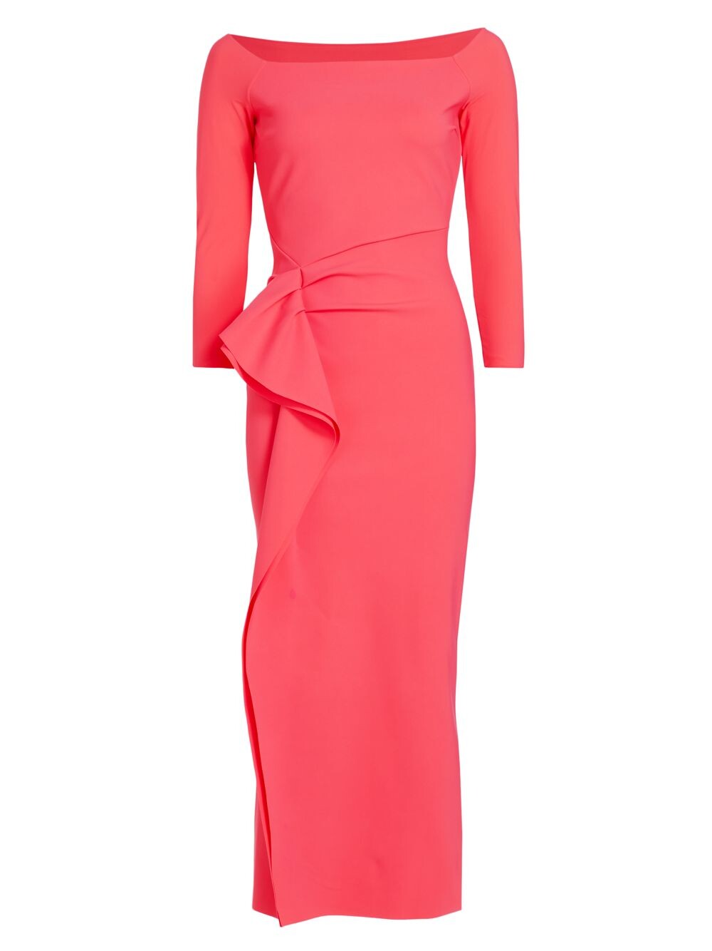 

Платье миди из джерси с драпировкой Tushana Chiara Boni La Petite Robe, коралловый, Красный