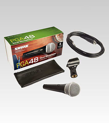 вокальный микрофон shure pga48 vocal microphone w xlr xlr cable Динамический вокальный микрофон Shure PGA48-XLR