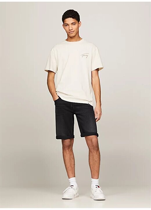 

Нормальные черные мужские джинсовые шорты DM0DM187841BZ Tommy Jeans, черный