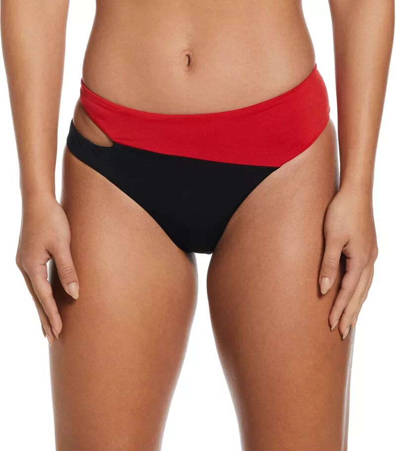 Женские асимметричные плавки бикини с логотипом Nike Nike, черный