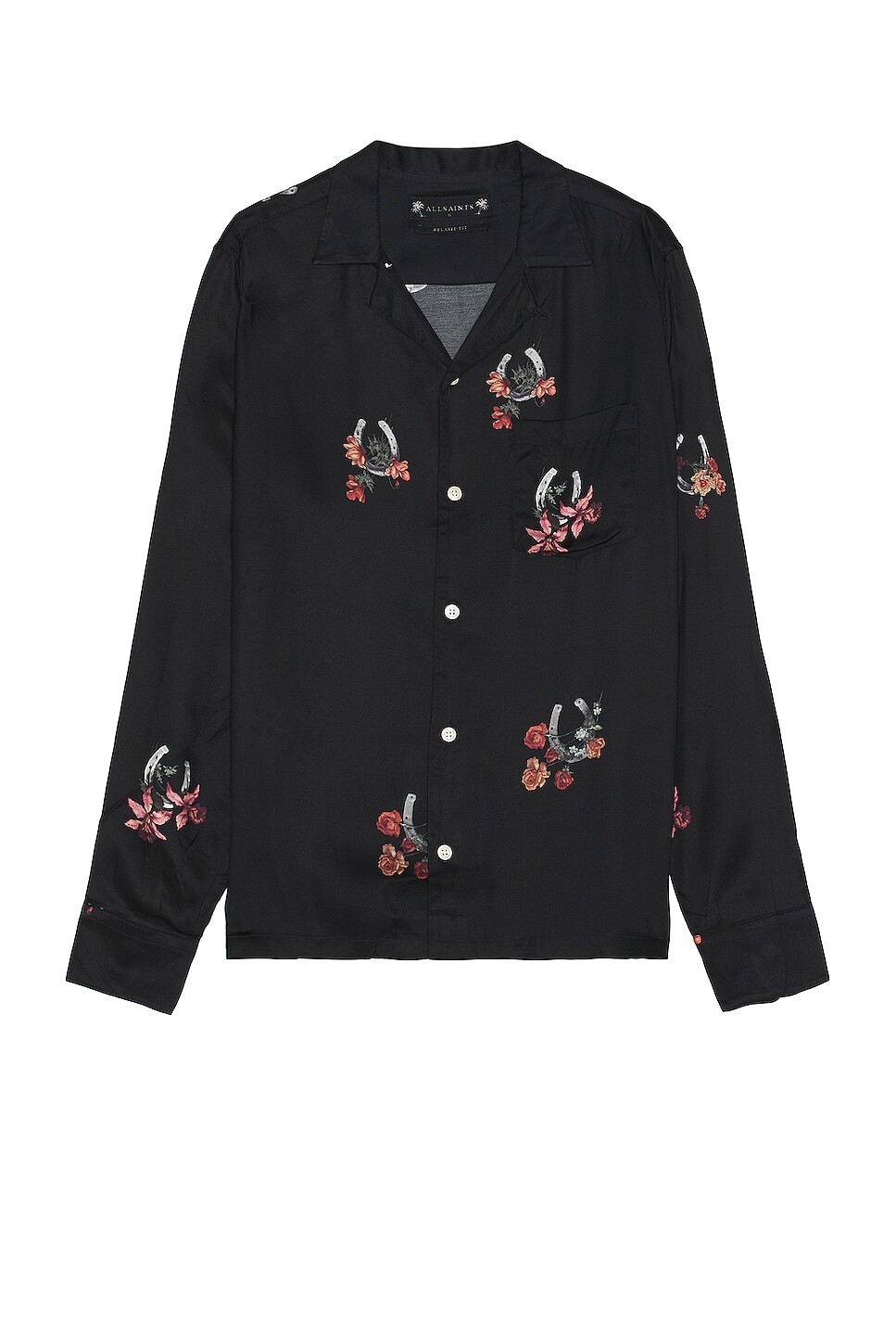 

Рубашка ALLSAINTS Goodluck, цвет Jet Black