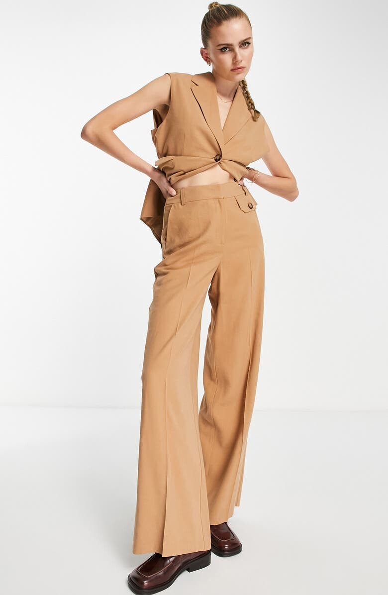 

Широкие брюки с высокой талией TOPSHOP