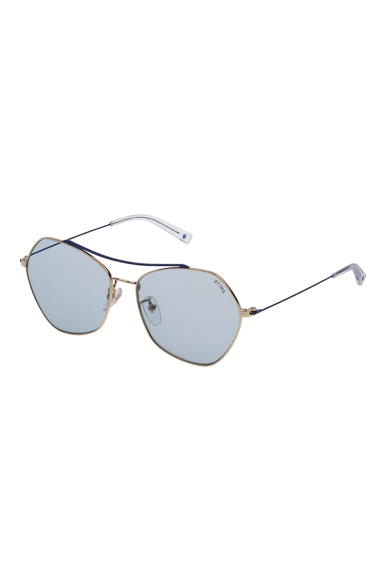 Солнцезащитные очки-авиаторы с логотипом Sting, желтый солнцезащитные очки sting 304 300 v01