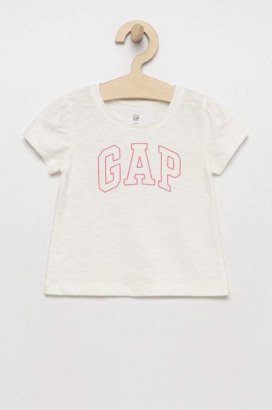 

Детская хлопковая футболка GAP, белый