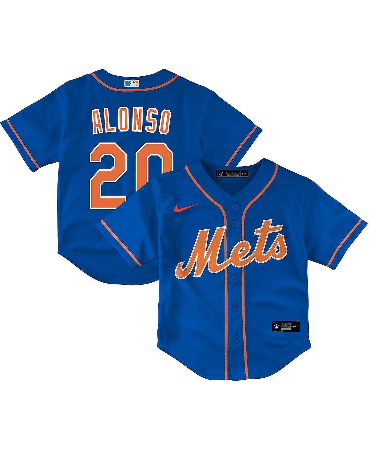 

Джерси для мальчиков и девочек для малышей Пита Алонсо Royal New York Mets, альтернативная реплика игрока Nike