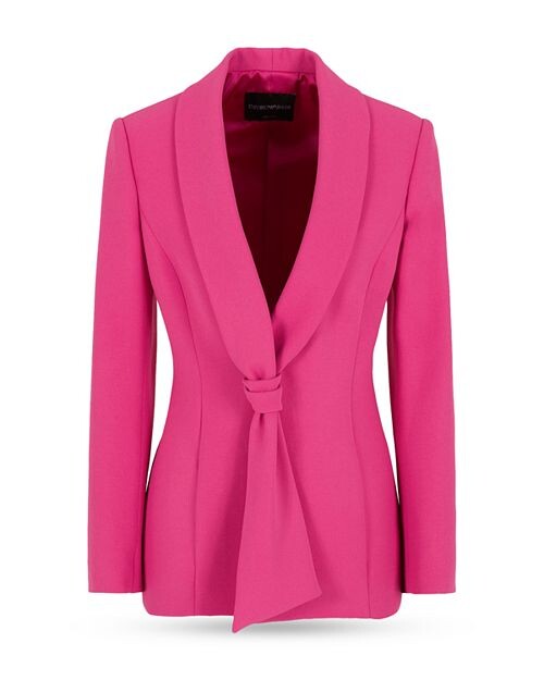 

Блейзер с завязкой спереди Emporio Armani, цвет Pink
