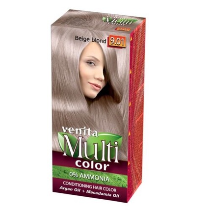Краска для волос Venita MultiColor Hair Care 9.01 Бежевый Блондин Markenlos