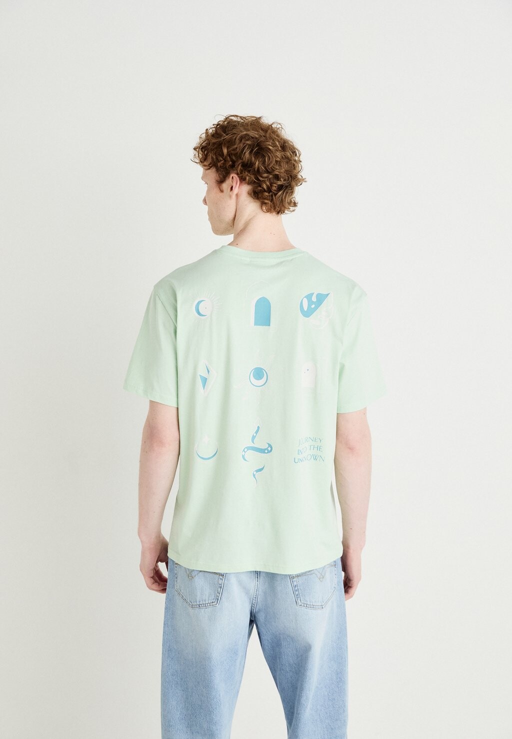 

Футболка с принтом ONSFT TRACK TEE Only & Sons, мята